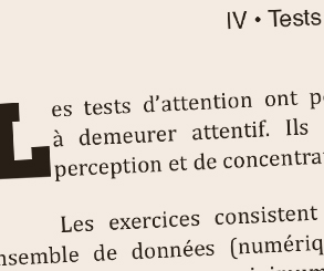 Tests d'attention